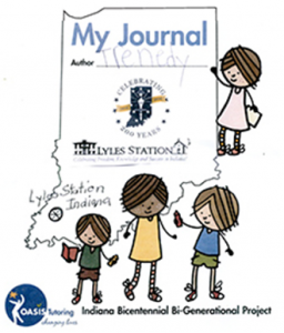 My journal, Indiana Bicentennial Bi-Generational Project Graphic