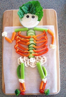 Veggie Skeleton Snack