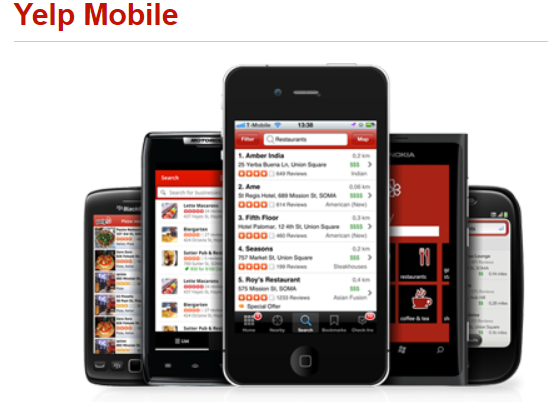Yelp Mobile Screenshot