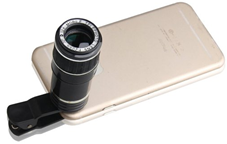 Zoom cellphone camera lense